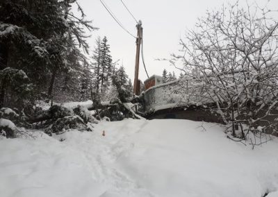 Winter clean up in the Shuswap